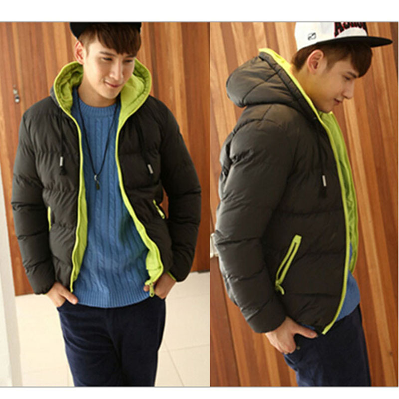 Fall-Brand Tops New Men's Cotton Blend Coat Hooded Padded Jacket Casual Thick Outwear For Men Winter Plus Size Clothing For Men