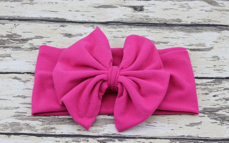 new baby hair accessory Head wrap Blended cotton fabric Headwrap Big Bow Bunny Ears head band stretchy Turban Twist flower Hairband FD6542