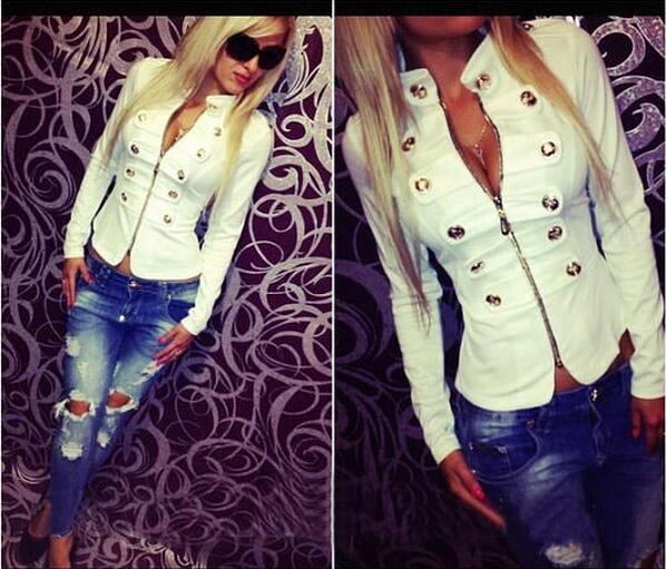 NEW Fashion clothes brief paragraph jacket female jackets woman double-breasted jacket coat Shitsuke waist