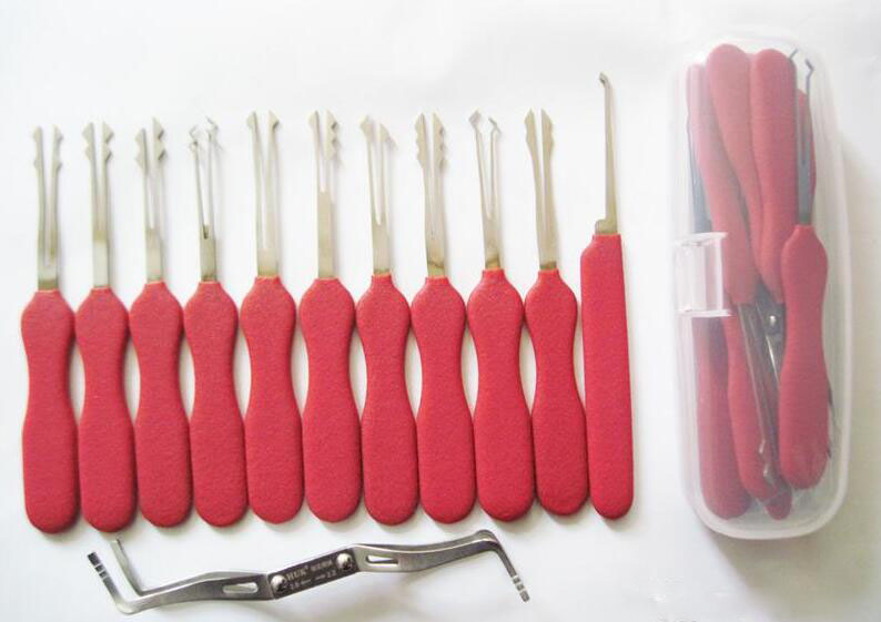 New HUK auto pick 12pcs Double Sided Auto Rakes Set Of Car Lock Keys Lock Pick Lockpicking Auto Locksmith Tools
New HUK auto pick 12pcs Double Sided Auto Rakes Set Of Car Lock Keys Lock Pick Lockpicking Auto Locksmith Tools