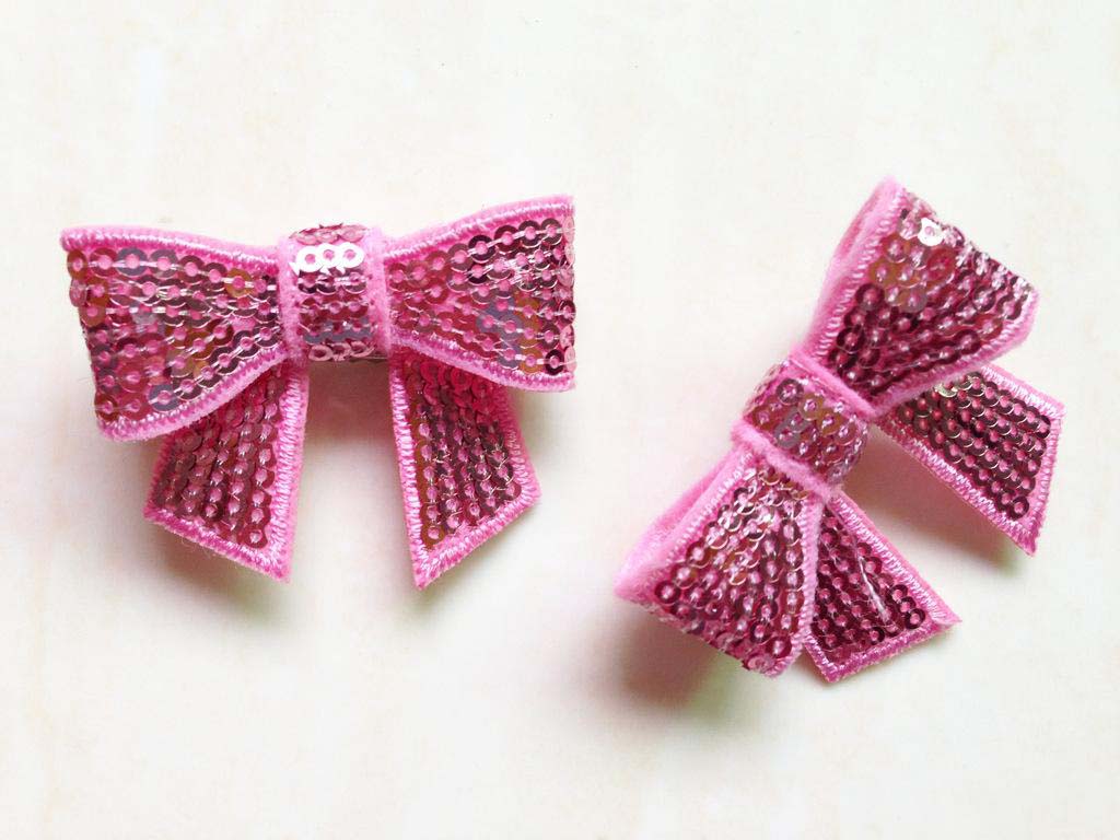fashion Color Bling Bow Sequin European Children Girls Barrette Baby Girls Glitter Clasp Hair Band Kids Hair Princess Girls Hairpins