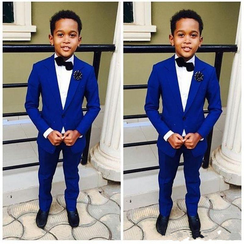 Royal Blue Kid's Formal Wear 2 Pieces Wedding Groom Tuxedos For Boys Custom Made Children Party Suits, Champagne
Royal Blue Kid's Formal Wear 2 Pieces Wedding Groom Tuxedos For Boys Custom Made Children Party Suits, Champagne
