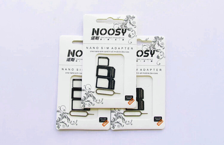 NOOSY Nano Micro Standard Sim Card Convertion Converter Nano Sim Adapter Micro sim Card For Iphone 6 Plus All Mobile Devices S3412