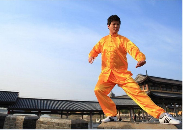 New Polyester Chinese Tai Chi Kung Fu Wing Chun Martial Art Suit Coats Jacket Uniform Costume