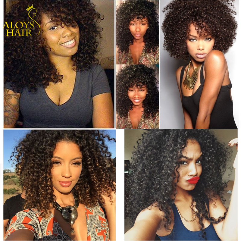 Brazilian Curly Human Hair Weaves 3 Bundles Unprocessed 8A Peruvian Malaysian Indian Cambodian Mongolian Jerry Kinky Curls Hair Extensions