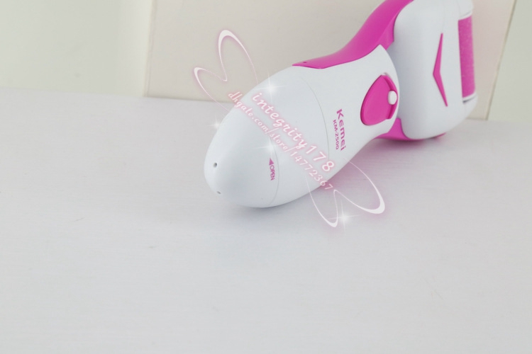 1000pcs KEMEI Electric Callus Remover Foot Scrubber & Micro Pedicure Exfoliating File Tool Battery Operated Repair & Smooth Cracked DHL free