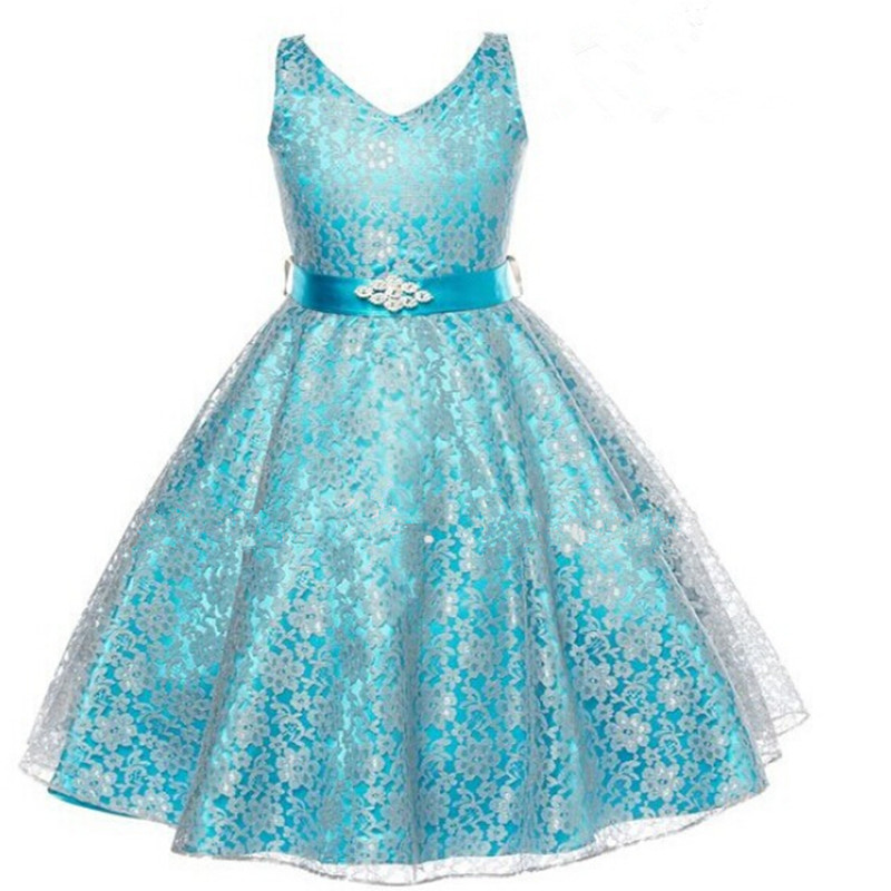 Long White Flower Girl Dresses for Weddings Pageant Party Ball Gown Birthday First Communion Dresses for Girls Evening Gown