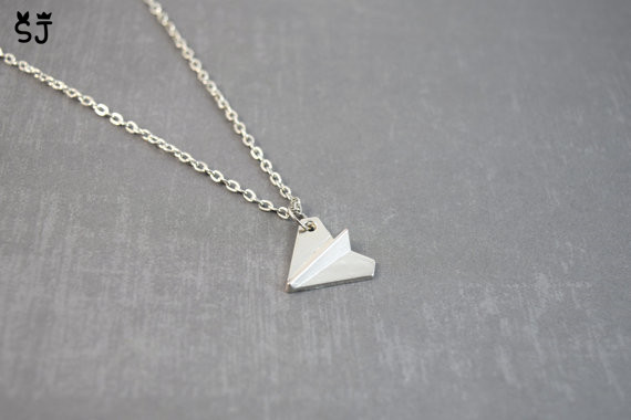 30PCS Fashion Gold Silver Origami Plane Bracelet Paper Plane Bracelets Tiny Aircraft Airplane Chain Bracelet Jewelry for women