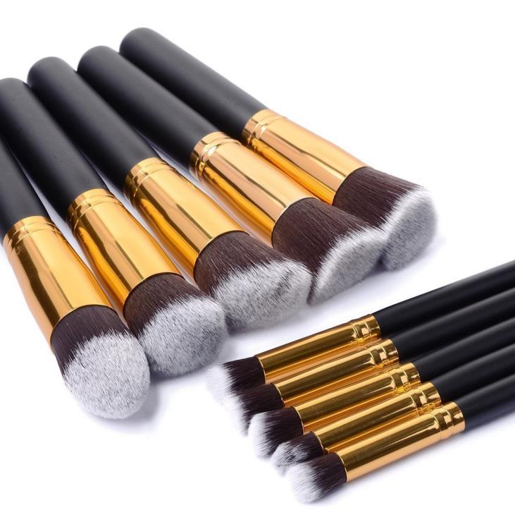 10Pcs/set Professional Makeup Brushes Set Cosmetic Makeup Tool Powder Foundation Eyeshadow Blush blend Brush kit tools drop shipping