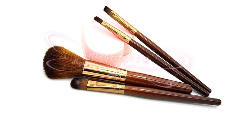 4Pcs set Cosmetic Makeup Brushes Set Eyeshadow brush/eyebrow brush/lip brush/blusher brush 12.7CM with OPP retail packing