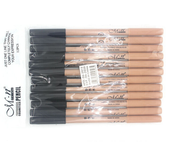 Hot Menow Cosmetic 2 in 1 Makeup Pencil Concealer+Eyebrow Pencil Two-head Pencils Manufacturer 48Pcs/lot Free Shipping