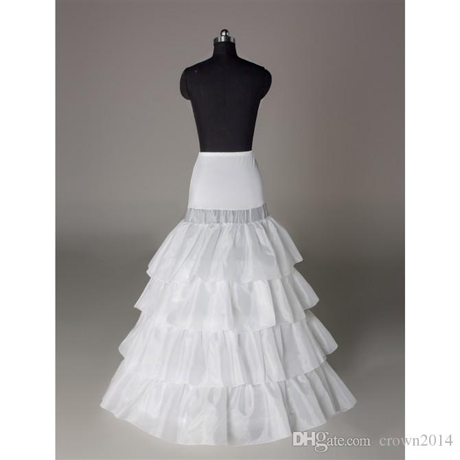 Plus Size Bridal Crinoline Petticoat Skirt 3 Hoop Petticoats For Ball Gowns Wedding Accessories High Quality Real Sample In Stock