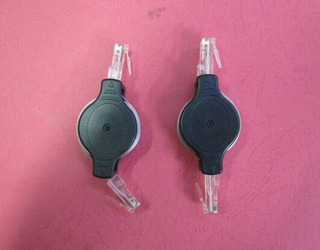 Free shipping 4.9FT Portable Retractable RJ45 Ethernet Wire LAN Cord Internet Network Cable
