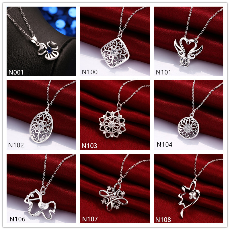 Brand new fashion women's gemstone 925 silver Necklace Pendant 10 pieces a lot mixed style,cheap sterling silver Pendant Necklaces EMN37
Brand new fashion women's gemstone 925 silver Necklace Pendant 10 pieces a lot mixed style,cheap sterling silver Pendant Necklaces EMN37