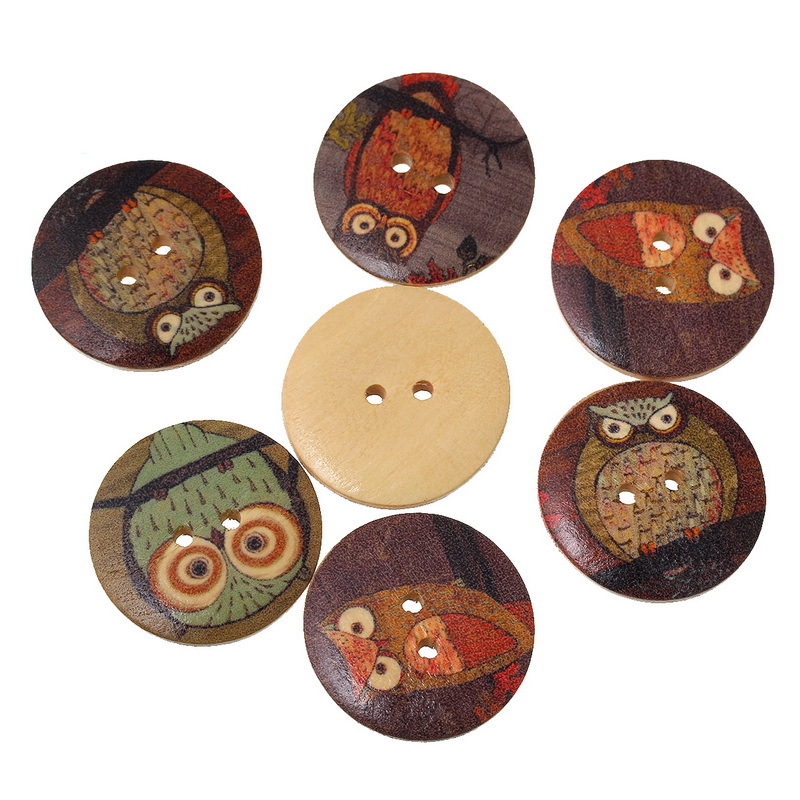 50 Piece Color Wool Button Double Cartoon Owl Round Sewing Button Clothing Accessories 30mm Size
50 Piece Color Wool Button Double Cartoon Owl Round Sewing Button Clothing Accessories 30mm Size
