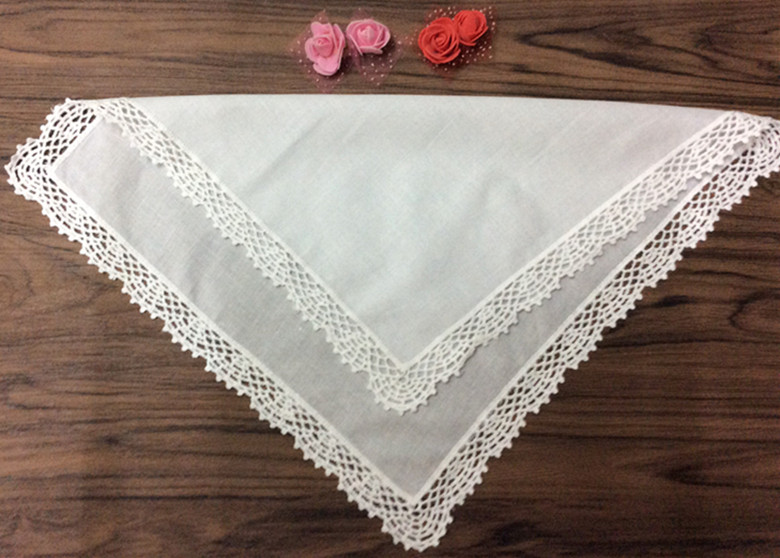 Set of 12 Fashion Wedding Bridal Handkerchiefs White 100 Cotton Hankerchief Ladies Hankie Perfect crochet lace Hakies 12x12inch9618902925
