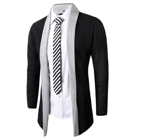 Best-selling New Men Coat Fashion Long Style Men Trench Stand collar Men Mosaic cardigan Male Trench Slim Fit FREE SHIPPING