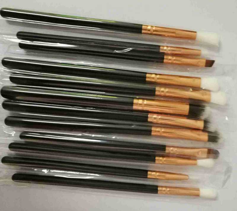 12pcs set Eyeshadow Makeup Brushes Make Up Brushes Set Professional Portable Full Cosmetic Brush Eyeshadow Lip Brush DHL free