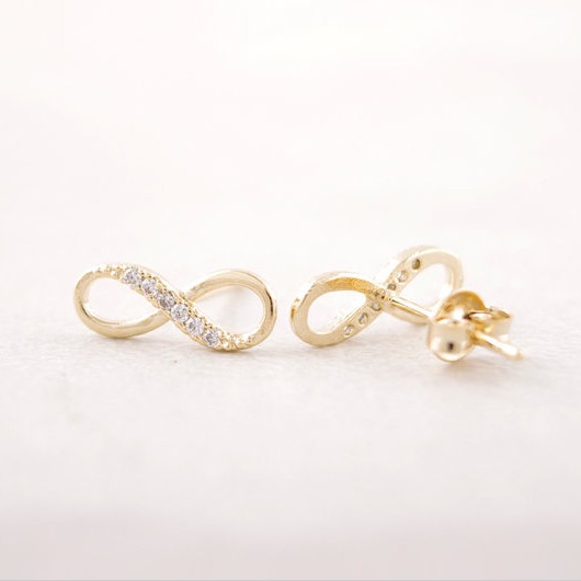10 pairs - S036 infinite small stud earrings lovely simple infinite earrings lucky Numbers figure 8 eight bolt earrings women holiday best g
10 pairs - S036 infinite small stud earrings lovely simple infinite earrings lucky Numbers figure 8 eight bolt earrings women holiday best g