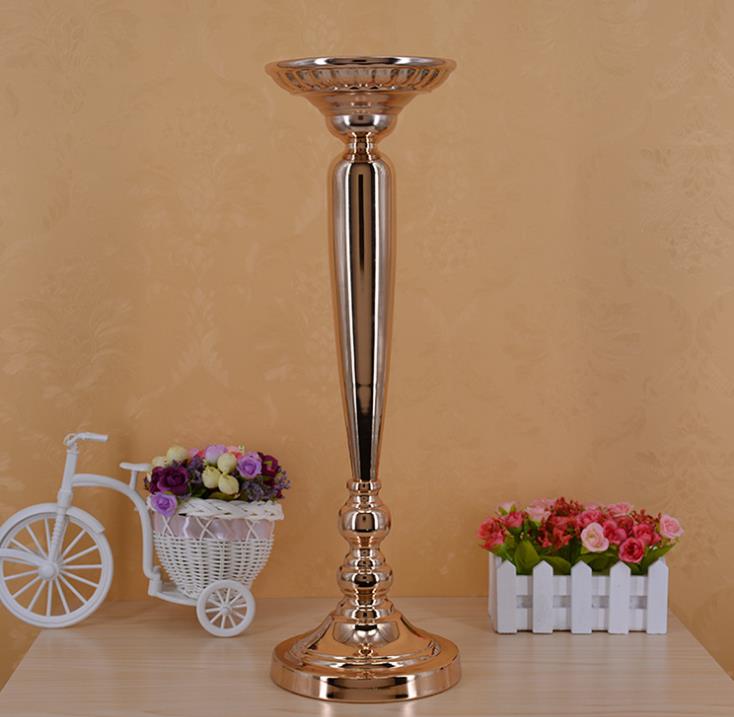 The wedding prop path table vase gold plating carrot column European style flower ware stage master WQ15
