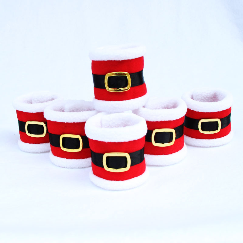 Christmas Decor Napkin Holders Tableware Dinner Decorations Santa Claus Cover for Christmas Xmas Hotel Table decoration JF-120