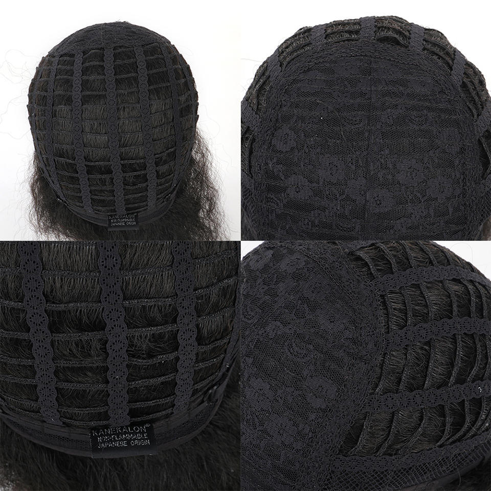 High Temperature Fiber Brazilian Wigs Middle Part Long Straight Black Synthetic Braided Lace Front Wig with Baby Hair