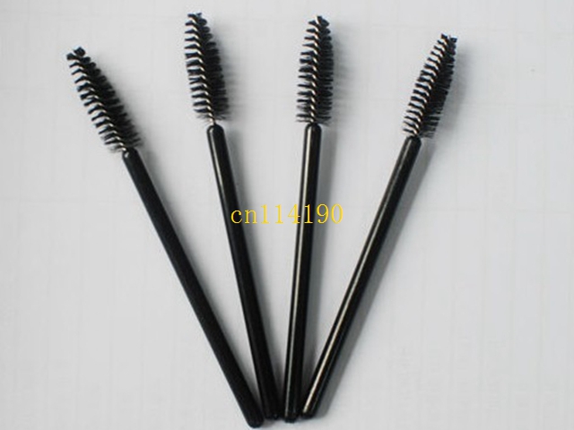 100pcs/lot Free Shipping Cheap Disposable Eyelash Mini Brush Mascara Wands Applicator Spoolers Makeup Cosmetic Eyelash Brush