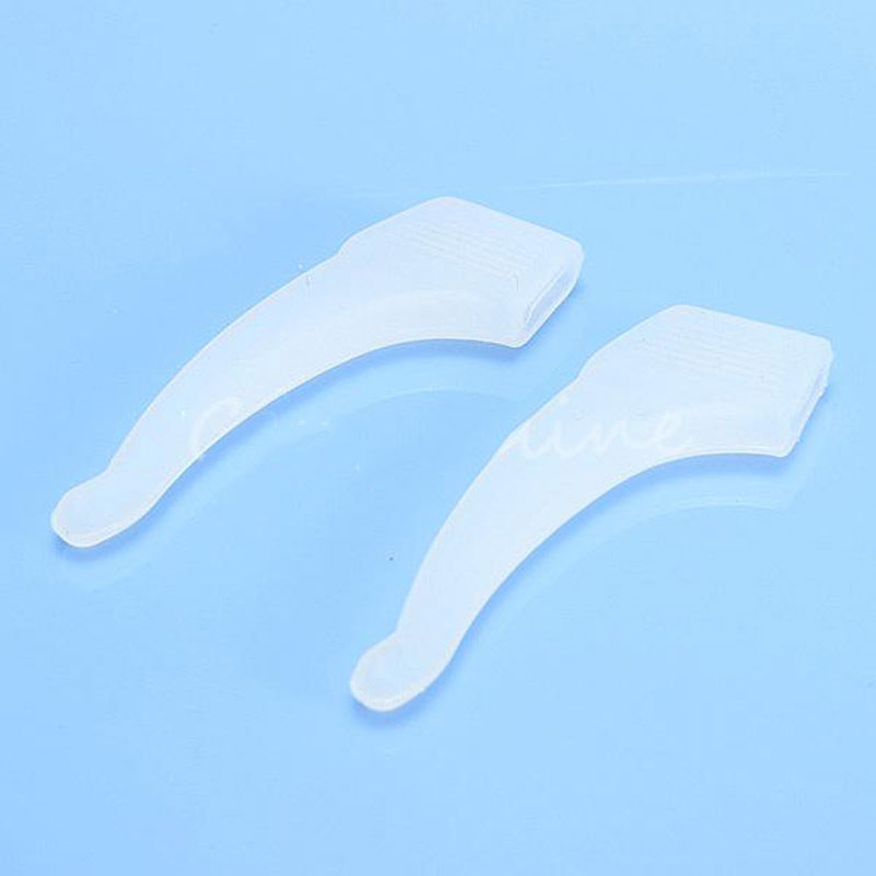 Eyeglasses Accessories 4 Pairs Silicone Temple Hook Glasses/Spectacle Holder Anti Slip Tip Ear Grip New #T701