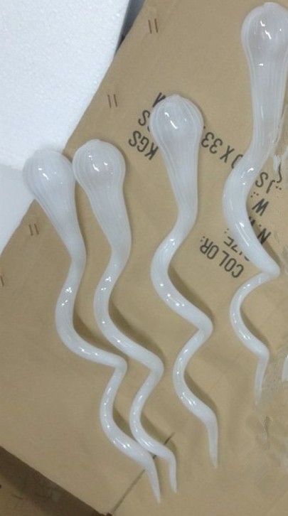 Modern Art Milk White Chandelier Lamps Style LED Light Source 100% Hand Blown glass Chandeliers