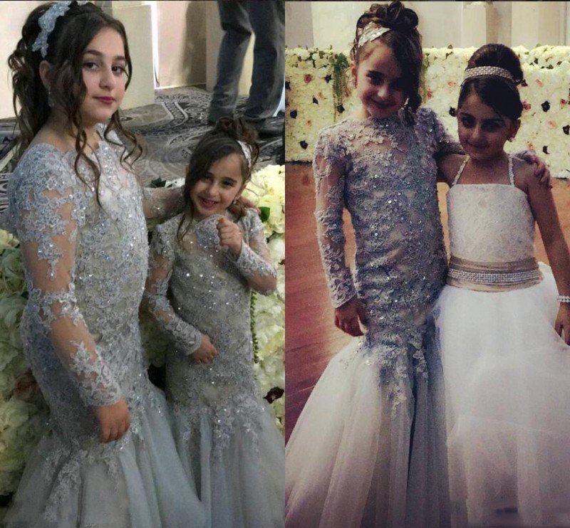 Shinning Light Gray Lace Mermaid Flower Girl Dresses For Wedding 2017 Sequins Beaded Long Sleeves Girls Pageant Gowns Children Party Dresses, Orange
Shinning Light Gray Lace Mermaid Flower Girl Dresses For Wedding 2017 Sequins Beaded Long Sleeves Girls Pageant Gowns Children Party Dresses, Orange