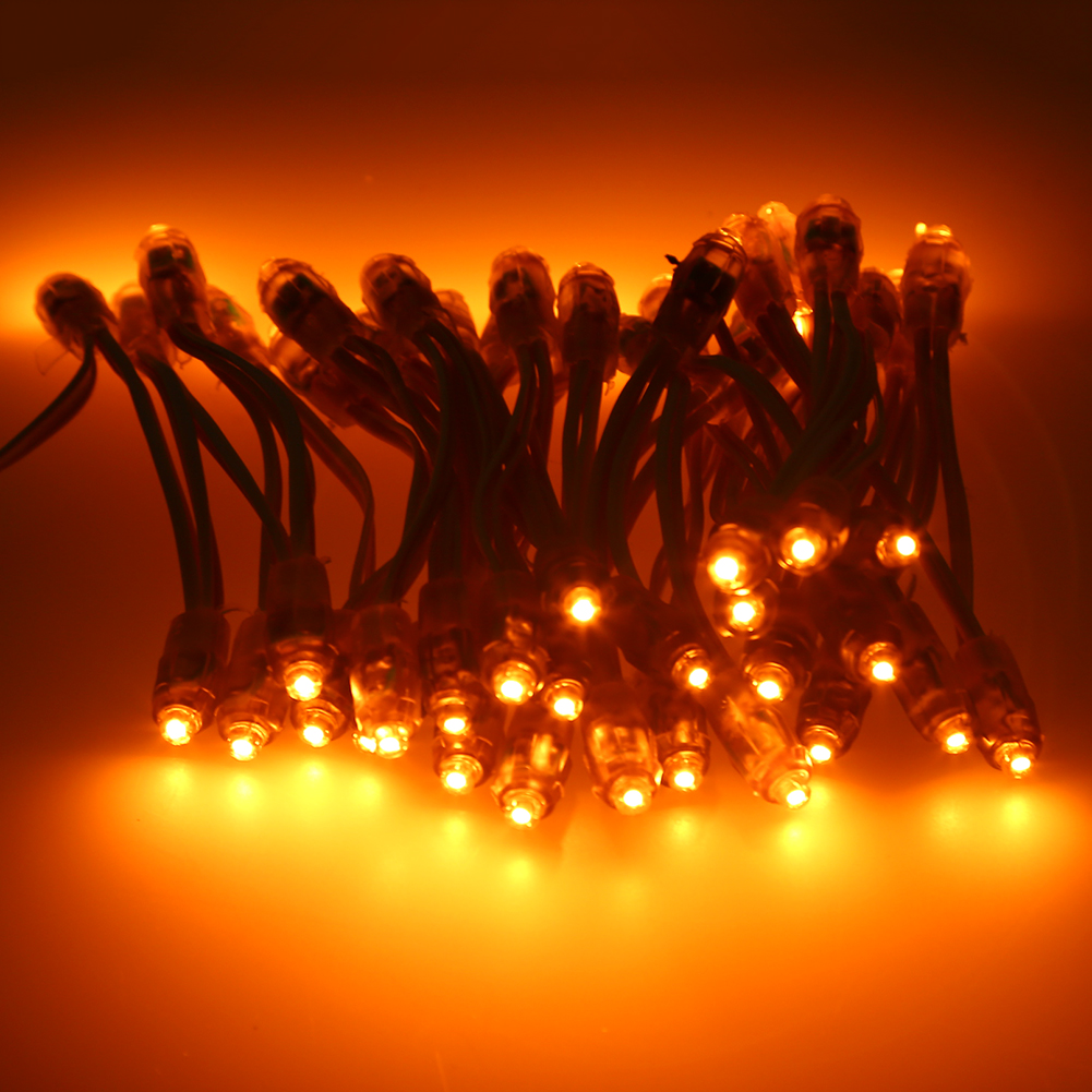 50pcs/string LED Lighting Modules F8 12mm Width Single Color IP65 Waterproof Led Pixel Light For Sign Letter