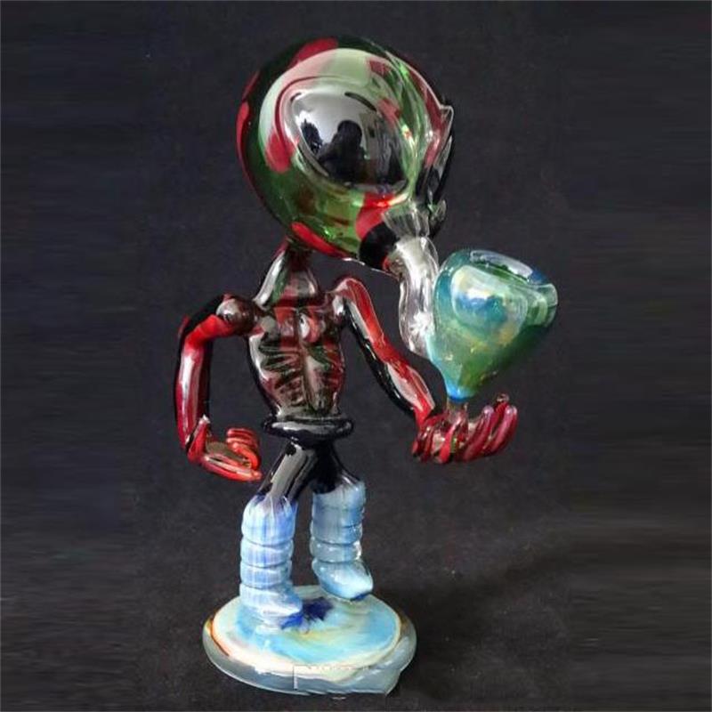 Colored New Alien Pipes In Stock Dab Bubble Glass Water Pipes with 17.5cm Height Pipes for Men
Colored New Alien Pipes In Stock Dab Bubble Glass Water Pipes with 17.5cm Height Pipes for Men