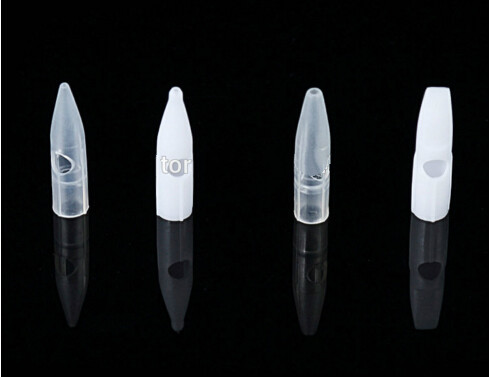 Mosaic s Tips For Permanent Makeup Needles-White Black and Transparent Plastic Caps 100Pcs/lot Free Shipping
