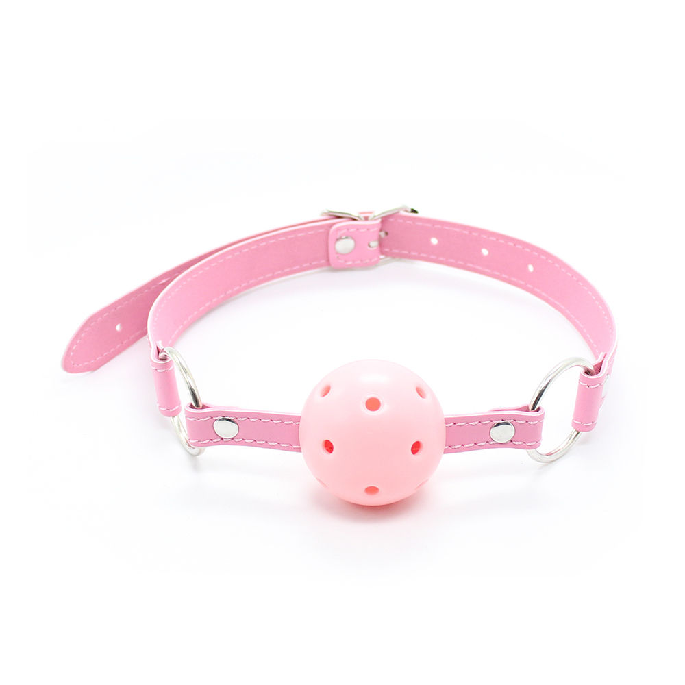 Adult Toys Leather Ball Gag Mouth Bondage Fetish Restraint Slave Harness Roleplay Gimp #R501