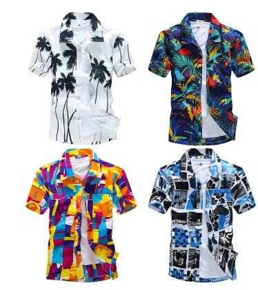 Wholesale-2016 fashion Men's Tropical Hawaiian Shirts Full Floral Short Sleeve Casual loose Large size Beach Party Shirts Tops size, Blue
Wholesale-2016 fashion Men's Tropical Hawaiian Shirts Full Floral Short Sleeve Casual loose Large size Beach Party Shirts Tops size, Blue