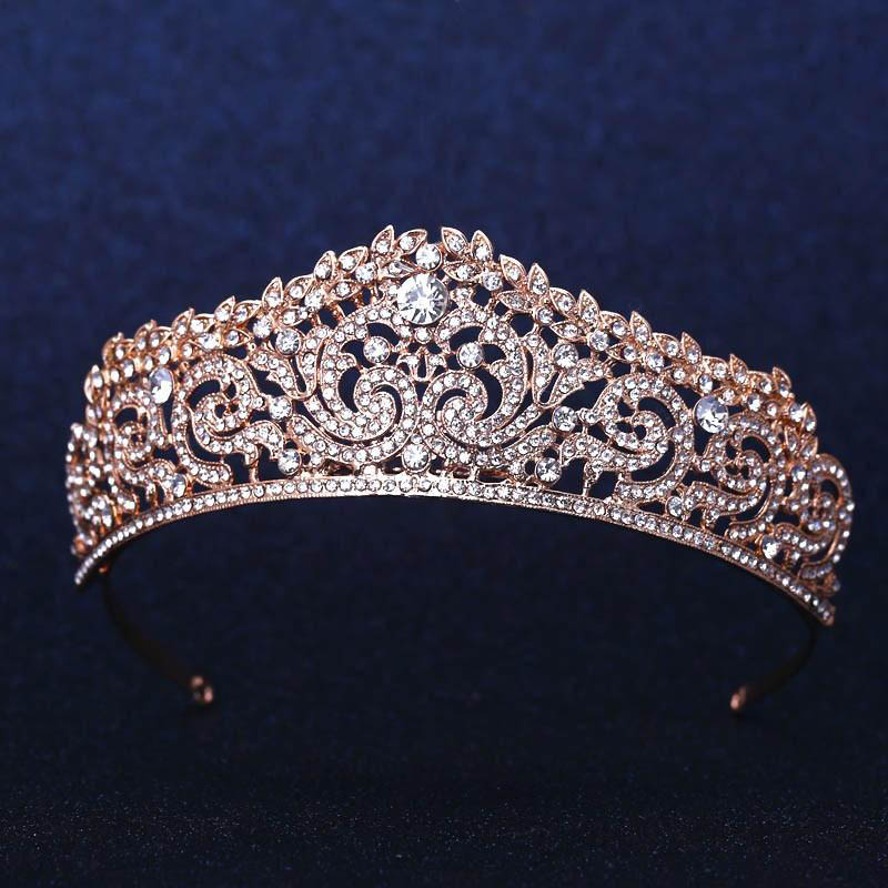 Gold Plated Wedding Crown Bridal Bridesmaid Flower Girls Crystal tiara Rhinestone crown headband Wedding Dress Studio Tiara Molding
Gold Plated Wedding Crown Bridal Bridesmaid Flower Girls Crystal tiara Rhinestone crown headband Wedding Dress Studio Tiara Molding