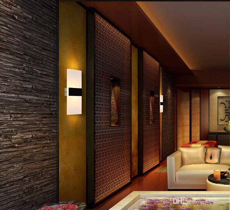 Modern Acrylic Led Wall Lights Up Down Wall Sconces Bedside Lamp for Kitchen Restaurant Living Bedroom Living Room Lamp Led Bathroom Light