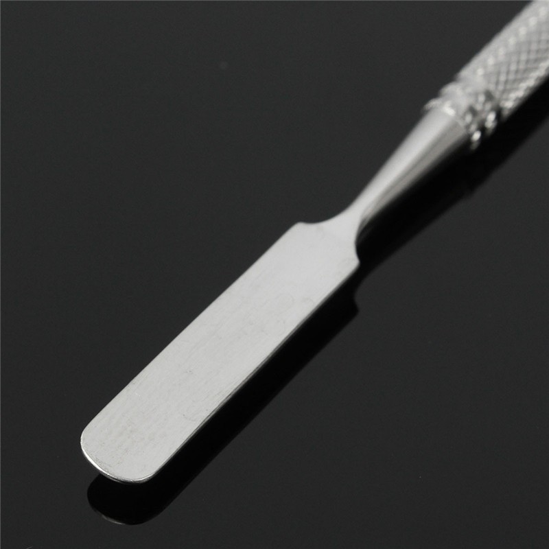 Wholesale-Makeup Artist Palette Cosmetic Stainless Steel Mixing Spatula Palette Makeup Tool Kit Five-hole Shape Pro High Quality Set