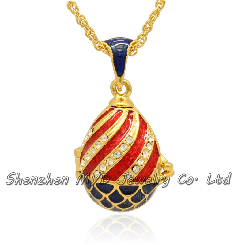Wholesale womens jewelry findings woman high quality Faberge egg locket pendant necklace hand enameled with gold plating Crazy for colors
Wholesale womens jewelry findings woman high quality Faberge egg locket pendant necklace hand enameled with gold plating Crazy for colors