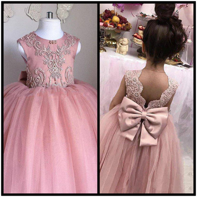 2018 Flower Girl Dresses Ball Gown Jewel Cap Sleeve Floor Length Girl Pageant Dresses Lace Applique Bow Sash For Wedding Party 2017, Light yellow
2018 Flower Girl Dresses Ball Gown Jewel Cap Sleeve Floor Length Girl Pageant Dresses Lace Applique Bow Sash For Wedding Party 2017, Light yellow