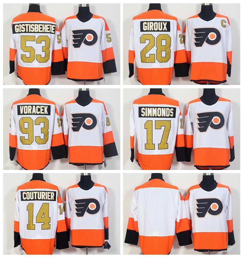 Philadelphia Flyers 50th Anniversary Jerseys Ice Hockey 53 Shayne Gostisbehere Jersey 93 Jakub Voracek 17 Wayne Simmonds 28 Claude Giroux, Blank
Philadelphia Flyers 50th Anniversary Jerseys Ice Hockey 53 Shayne Gostisbehere Jersey 93 Jakub Voracek 17 Wayne Simmonds 28 Claude Giroux, Blank