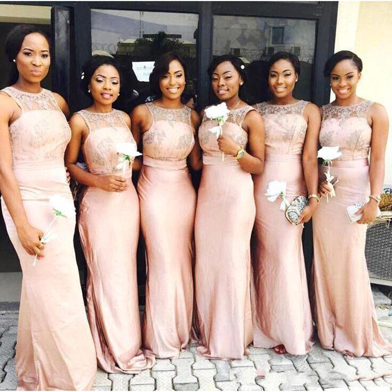 Elegant Pink Mermaid Plus Size Long Lace Bridesmaid Dresses South African Sweep Train Satin Wedding Guest Dresses Bateau Party Dresses
Elegant Pink Mermaid Plus Size Long Lace Bridesmaid Dresses South African Sweep Train Satin Wedding Guest Dresses Bateau Party Dresses