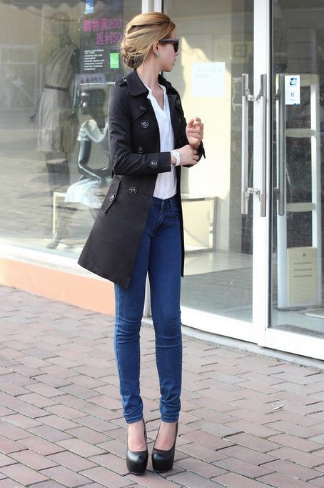 Fashion NEW trench coat clothes Western Style Autumn winter dress coat big yards trench coat gifts
