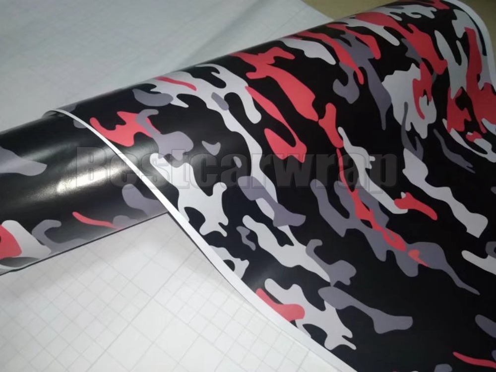 Arctic Snow Small Camoufalge Vinyl For Car Wrap Film With air bubble free CAMO film for Truck / boat graphics Foil 1.52X30M (5x98ft)