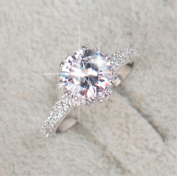 Solitaire Sterg Sier Topaz wer Rings: Size 5-10 Jewelry Gift