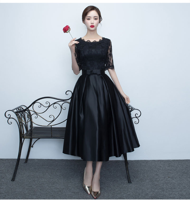 Real Simple Evening dresses new styles black medium length thin elegant short banquet dress summer prom party dresses
Real Simple Evening dresses new styles black medium length thin elegant short banquet dress summer prom party dresses
