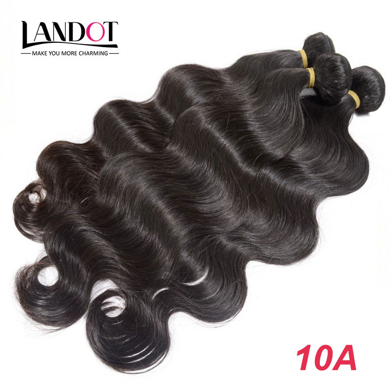 Brazilian Body Wave Virgin/Hair Weaves Bundles 3PCS Unprocessed Peruvian Malaysian Indian Cambodian Hair 6A 7A 8A 10A Human Hair Extensions