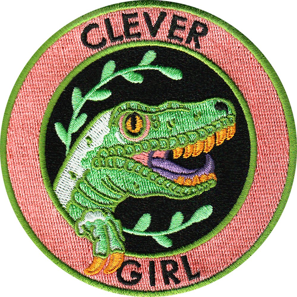 HIGH QUALIT CLEVER GIRL DINOSOUR EMBROIDERY PATCH FRESH ADVENTURE COOL FASHIONABLE IRON ON SEW ON CLOTHING JACKET PATCH FREE SHIPPING, Black
HIGH QUALIT CLEVER GIRL DINOSOUR EMBROIDERY PATCH FRESH ADVENTURE COOL FASHIONABLE IRON ON SEW ON CLOTHING JACKET PATCH FREE SHIPPING, Black