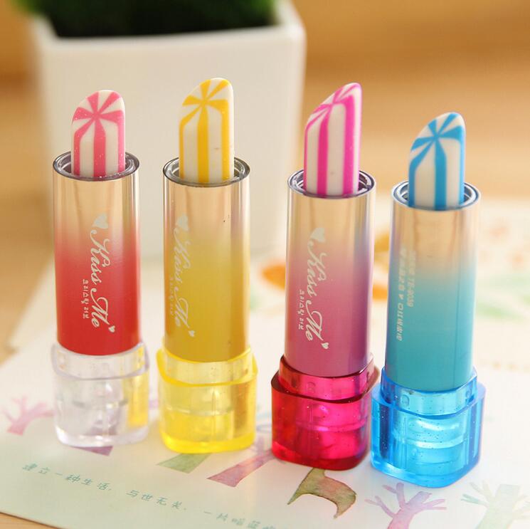 Creative Cute Kawaii Lipstick Rubber Eraser For Kids Student Gift Novelty Item School Supplies Free Shipping G1016
Creative Cute Kawaii Lipstick Rubber Eraser For Kids Student Gift Novelty Item School Supplies Free Shipping G1016