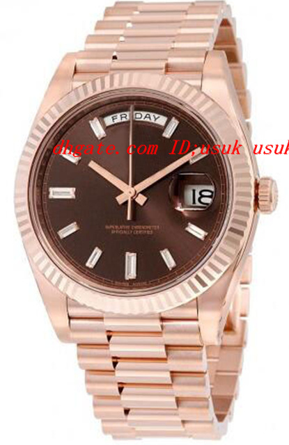 New Luxury Watches 40 Chocolate Dial 18K Everose Gold Automatic Men's Watch Men's Watch Wristwatches
New Luxury Watches 40 Chocolate Dial 18K Everose Gold Automatic Men's Watch Men's Watch Wristwatches